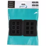 Moule silicone cubes et perles carrées 1.7 cm pour résine bi-composant