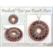 Perles en verre Piros® par Puca® 2x5 mm - Metallic Mat Green Spotted x10g