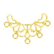 Estampe intercalaire 27x20 mm doré à l'or fin x1