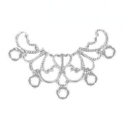 Estampe intercalaire 27x20 mm argenté  x1