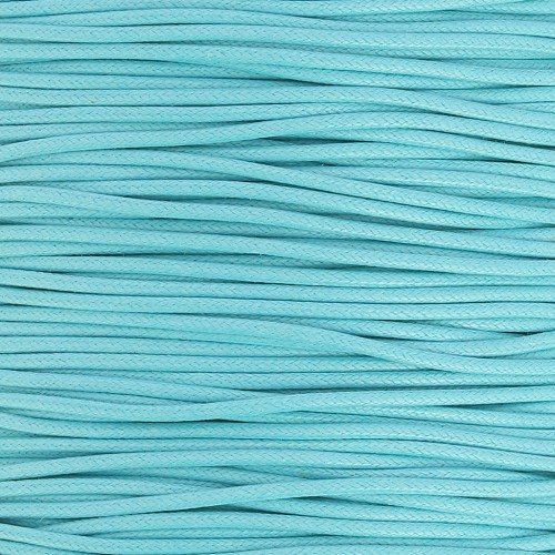 Coton ciré européen 1.3 mm Turquoise x 1 m