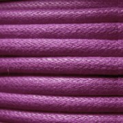 Coton ciré européen 1.3 mm Prune x 1 m