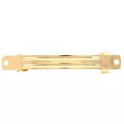 Barrette à cheveux 78 mm - Doré à l'or fin x1