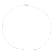 Tour de cou chaîne maille Forçat pour intercalaire - Argent 925 x35 cm
