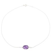 Tour de cou chaîne maille Forçat pour intercalaire - Argent 925 x41cm