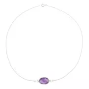 Tour de cou chaîne maille gourmette fine pour intercalaire - Argent 925 x40cm