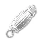 Fermoir à clipser 15 mm Placage argent finx1