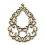 Pendentif léger goutte 68 mm bronze x1|raw }}