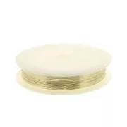 Fil souple 0.5 mm en Gold filled (or laminé)  x10m