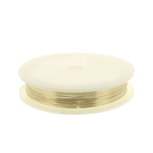 Fil souple 0.5 mm en Gold filled (or laminé)  x10m