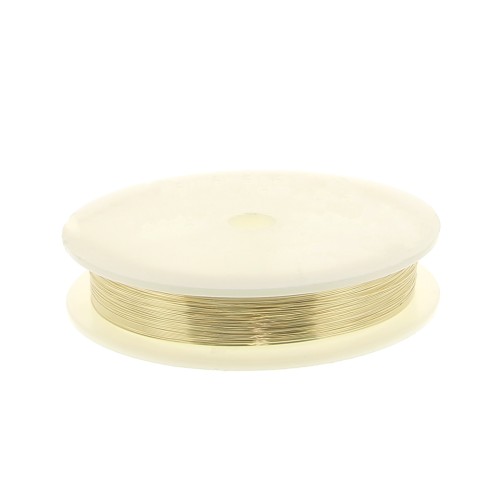 Fil souple 0.3 mm en Gold filled (or laminé)  x20m