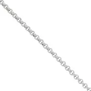 Chaîne maille Jaseron 2.3 mm - maillons fermés en Acier inoxydable 316L x1m