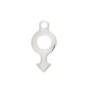 Breloque symbole masculin 12x6 mm - Acier inoxydable x1|raw }}