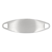 Intercalaire pour bracelet à graver 30x9 mm - Acier inoxydable x1