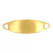 Intercalaire pour bracelet à graver 30x9 mm - Acier inoxydable Doré x1