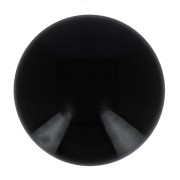 Cabochon rond en résine opaque 14 mm - Noir x1|raw }}
