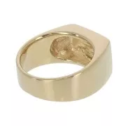 Bague chevalière pour femme taille 50 plaqué Or 3 microns x1
