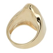 Bague ovale - épis - pour femme taille 50 plaqué Or 3 microns x1