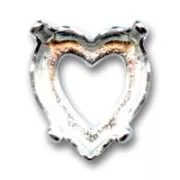 Serti griffe pour cabochon PureCrystal 4800 11x10 mm argenté