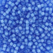 Miyuki Delica 11/0 DB1784 - Sapphire AB Lined White x8g|raw }}