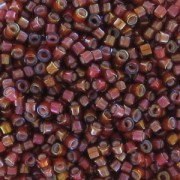 Miyuki Delica 11/0 DB1781 - Root Beer AB Lined White x8g|raw }}