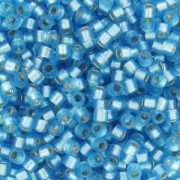 Miyuki Delica 11/0 DB0692 - Dyed Semi Mat Silver Lined Aqua x8g|raw }}