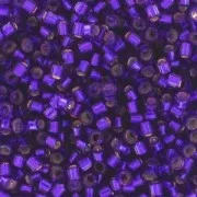 Miyuki Delica 11/0 DB0610 - Dyed Silver Lined Dark Violet x8g