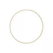 Cercle nu en métal pour attrape rêves suspension et abat-jour 20 cm Doré mat x1