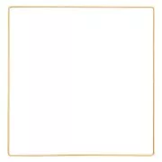 Carré nu en métal pour attrape rêves suspension et abat-jour 30 cm Doré mat x1