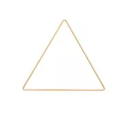 Triangle nu en métal pour attrape rêves suspension et abat-jour 20 cm Doré mat x1