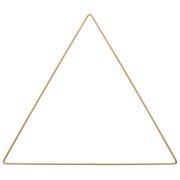 Triangle nu en métal pour attrape rêves suspension et abat-jour 30 cm Doré mat x1|raw }}
