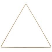 Triangle nu en métal pour attrape rêves suspension et abat-jour 30 cm Doré mat x1