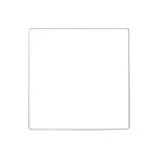 Carré nu en métal pour attrape rêves suspension et abat-jour 20 cm - Blanc x1