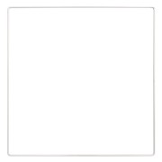 Carré nu en métal pour attrape rêves suspension et abat-jour 30 cm - Blanc x1