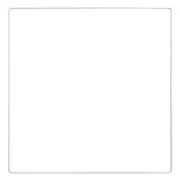 Carré nu en métal pour attrape rêves suspension et abat-jour 30 cm - Blanc x1