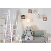 Carré nu en métal pour attrape rêves suspension et abat-jour 30 cm - Blanc x1