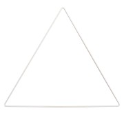 Triangle nu en métal pour attrape rêves suspension et abat-jour 30 cm - Blanc x1