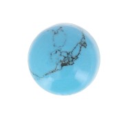 Cabochon rond 6 mm imitation Turquoise x1|raw }}