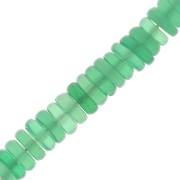 Perles Heishi rondelles en pierre gemme teintée 5.5x2 mm - Onyx Vert x20|raw }}