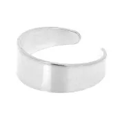 Bague large 6 mm réglable sans anneau en Argent 925 x1