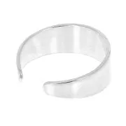Bague large 6 mm réglable sans anneau en Argent 925 x1
