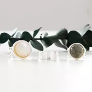 Bague réglable pour cabochon 15 mm - Argent 925 x1