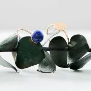 Bague fine avec plateau pour cabochon 8 mm - Taille 52 - Plaqué Or 3 microns x1