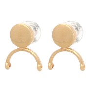 Cymbal - Clous d'oreilles pour tissage Miyuki 11/0 - Venio II - Doré à l'or fin x2