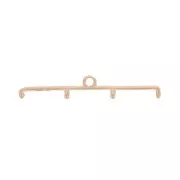 Cymbal - Embout pour tissage de perles Delica 11/0 33 mm Topolia IV Doré rose x1