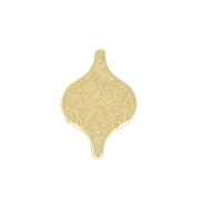 Cymbal - Connecteur pour perles Paisley Duo 15x11 mm Liotrivi - Doré à l'or fin x1