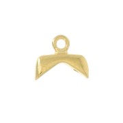 Cymbal - Embout de finition pour Chevron Beads 9x11 mm Koutalas - Doré à l'or fin x1