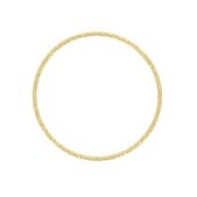 Anneau de montage et tissage rond diamanté 23 mm en Argent 925 Doré à l'or fin x1|raw }}