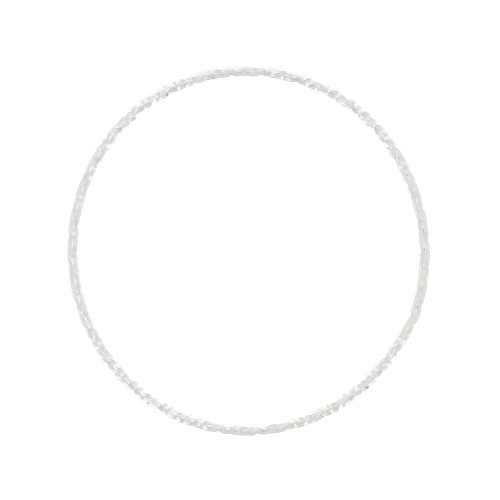 Anneau de montage et tissage rond diamanté 29 mm en Argent 925 x1