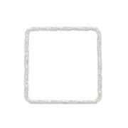 Anneau de montage et tissage carré diamanté 13 mm en Argent 925 x1|raw }}